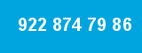 922 874 79 86 922 874 79 86